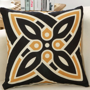 45x45cm Linen Vintage Indian Abstract Throw Pillow Case Office Cushion Sofa Cover Home Decor